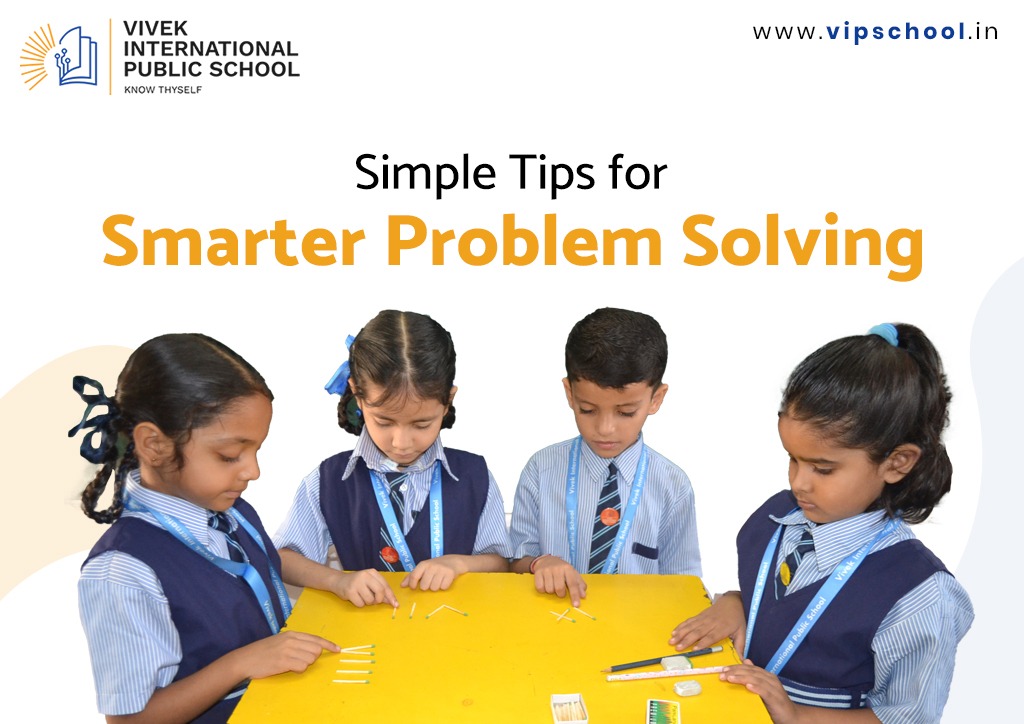 Students solving problems in class